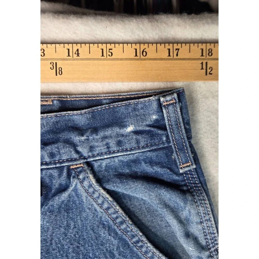 Carhartt FR Flame Resistant Carpenter Jeans 34x28 Distressed Workwear